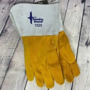 New Welding Gloves Gander Deer Skin 64-1-1525 Left Hand Patch Gold BDG